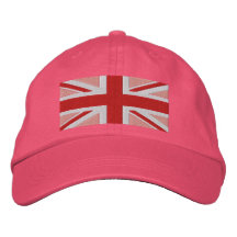 Drapeau britannique assez rose féminin d'Union Jac Casquettes Brodées