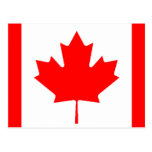 Drapeau canadien carte postale