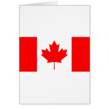 Drapeau canadien cartes de vœux