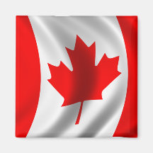 Drapeau canadien de ondulation magnets pour réfrigérateur
