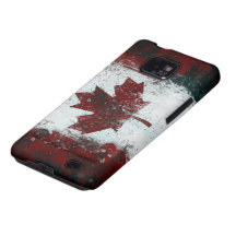 Drapeau canadien peint coques samsung galaxy s2