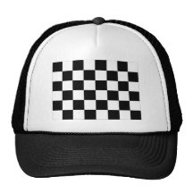 Drapeau Checkered noir et blanc d'emballage automa Casquettes De Camionneur