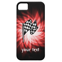 Drapeau Checkered ; rouge Coque Case-Mate iPhone 5
