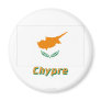 Drapeau Chypre avec le nom en français