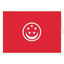 Drapeau civil de Singapour, Singapour Cartes De Vœux
