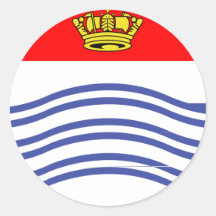 Drapeau de Barrie Autocollants Ronds