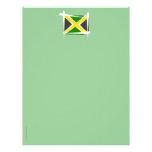 Drapeau de brosse de la Jamaïque En-tête De Lettre Personnalisée