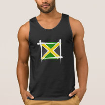 Drapeau de brosse de la Jamaïque Tops