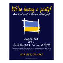 Drapeau de brosse de l'Ukraine Faire-part