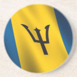 Drapeau de caboteur de sable des Barbade Dessous De Verres