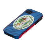Drapeau de cas de l'iPhone 4 de Belize coques case-mate