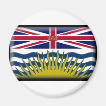 Drapeau de Colombie-Britannique Magnets Pour Réfrigérateur