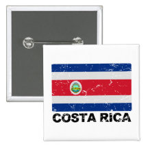 Drapeau de cru du Costa Rica Badge