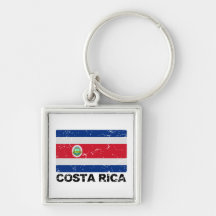 Drapeau de cru du Costa Rica Porte-clés