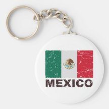 Drapeau de cru du Mexique Porte-clef