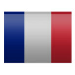 Drapeau de de la France Carte Postale