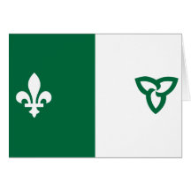 Drapeau de Franco Ontarian Carte De Vœux