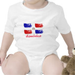 Drapeau de grunge de la République Dominicaine T-shirt