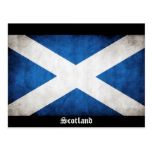 Drapeau de grunge de l'Ecosse Carte Postale