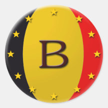 Drapeau de la Belgique Adhésif
