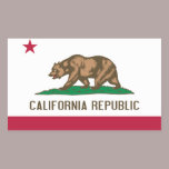 Drapeau de la Californie autocollants