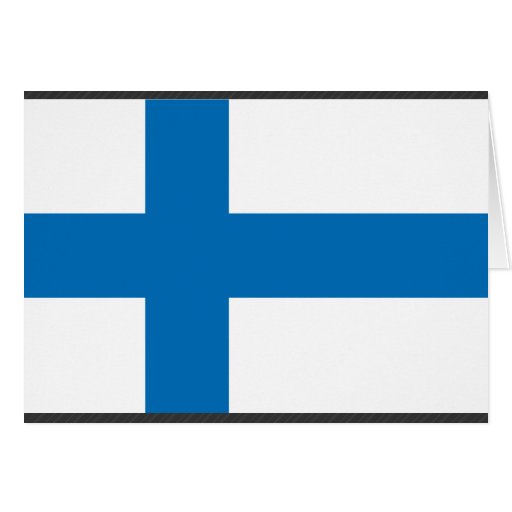 Drapeau de la Finlande Cartes De Vœux