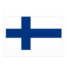 Drapeau de la Finlande Cartes Postales