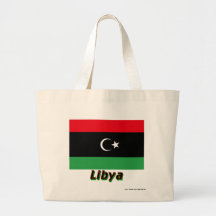 Drapeau de la Libye avec le nom Sacs Fourre-tout