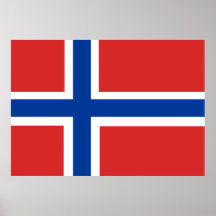 Drapeau de la Norvège Posters