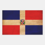 Drapeau de la République Dominicaine Stickers En Rectangle