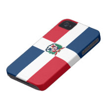 Drapeau de la République Dominicaine Coques Case-Mate iPhone 4