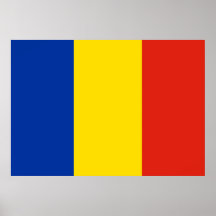 Drapeau de la Roumanie Posters