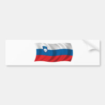 Drapeau de la Slovénie Autocollant Pour Voiture