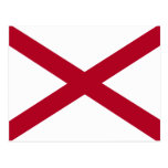 Drapeau de l'Alabama Carte Postale