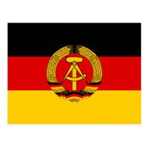 Drapeau de l'Allemagne de l'Est Carte Postale