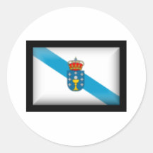 Drapeau de l'Espagne Galicie Autocollants