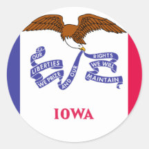 Drapeau de l'Iowa Adhésifs