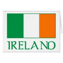 Drapeau de l'Irlande Carte De Vœux
