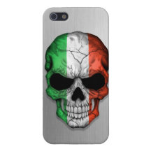 Drapeau de l'Italie sur un graphique en acier de c Coques iPhone 5