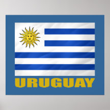 Drapeau de l'Uruguay Posters