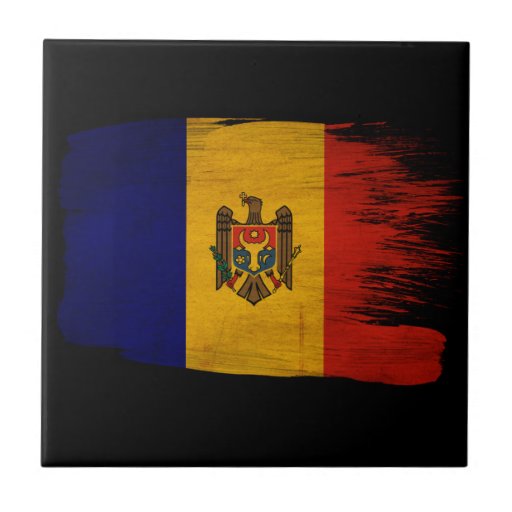 Drapeau de Moldau Carreaux