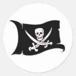 Drapeau de ondulation #10 Jack Rackham Autocollant Rond