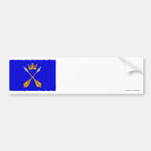 Drapeau de ondulation de län de Dalarnas Autocollants Pour Voiture