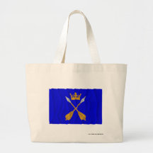 Drapeau de ondulation de län de Dalarnas Sacs De Toile