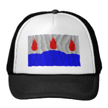 Drapeau de ondulation de län de Västmanlands Casquettes De Camionneur