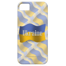 Drapeau de ondulation de l'Ukraine Coque Case-Mate iPhone 5