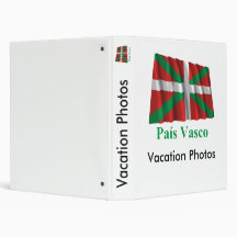 Drapeau de ondulation de País Vasco (Euskadi) avec