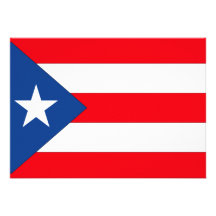 Drapeau de Porto Rico Invitations Personnalisées
