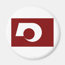Drapeau de préfecture de Kumamoto Magnets Pour Réfrigérateur