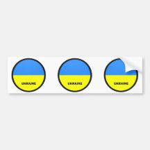 Drapeau de qualité de rondeau de l'Ukraine Adhésif Pour Voiture